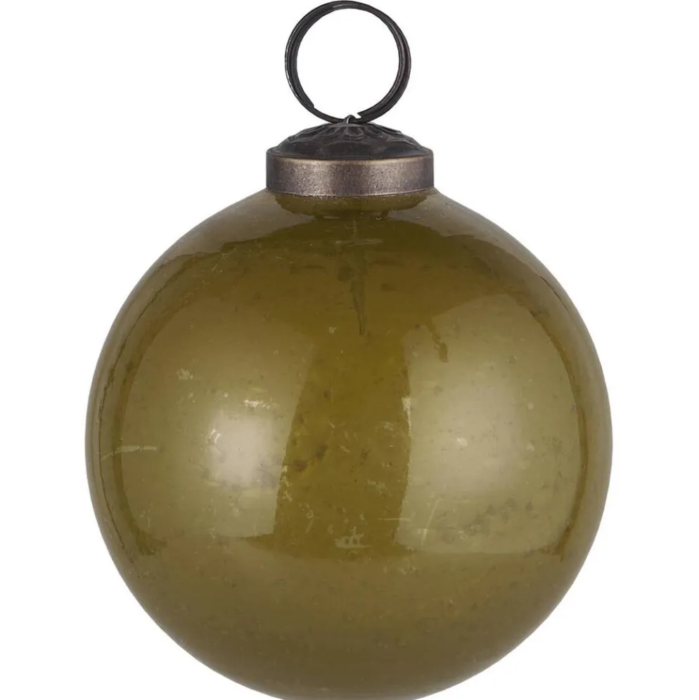 IB Laursen Weihnachtskugel Glas pebbled