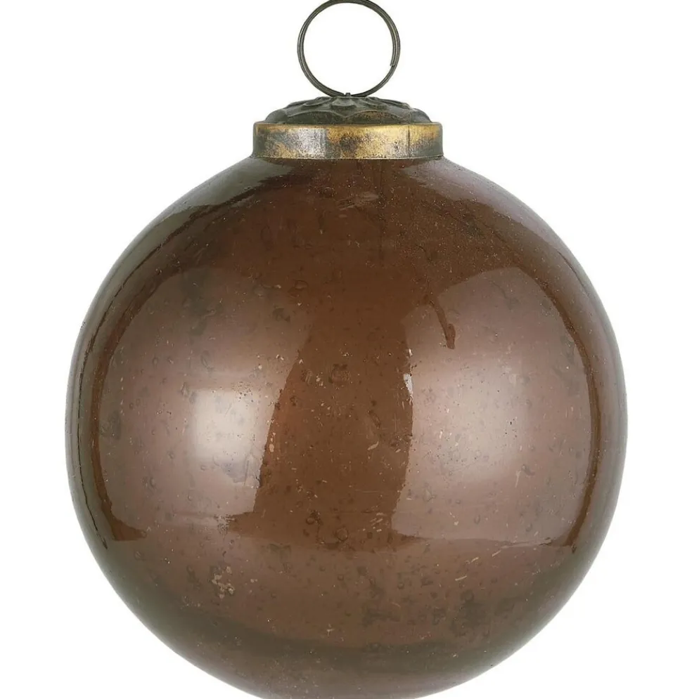 IB Laursen Weihnachtskugel Glas pebbled