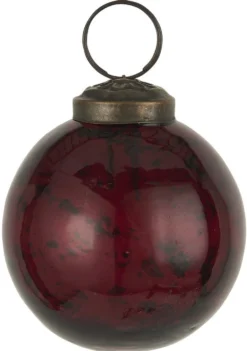 IB Laursen Weihnachtskugel Glas pebbled