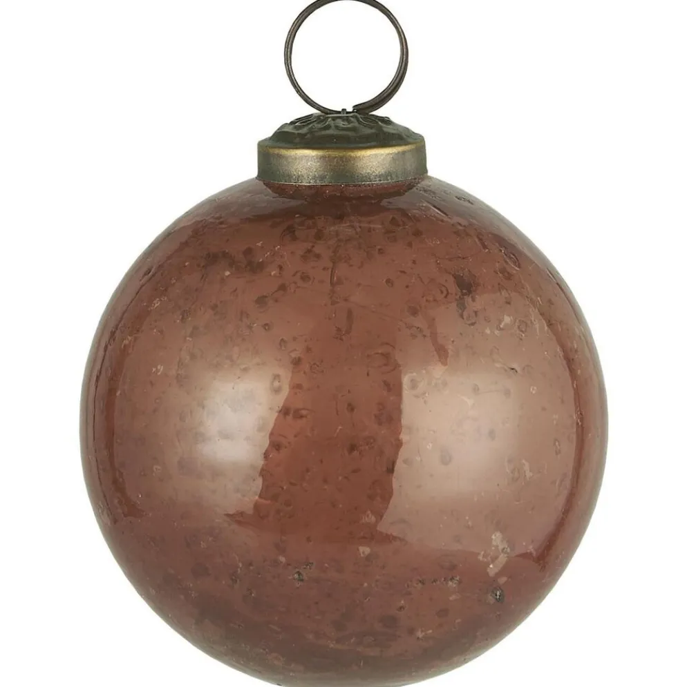 IB Laursen Weihnachtskugel Glas pebbled
