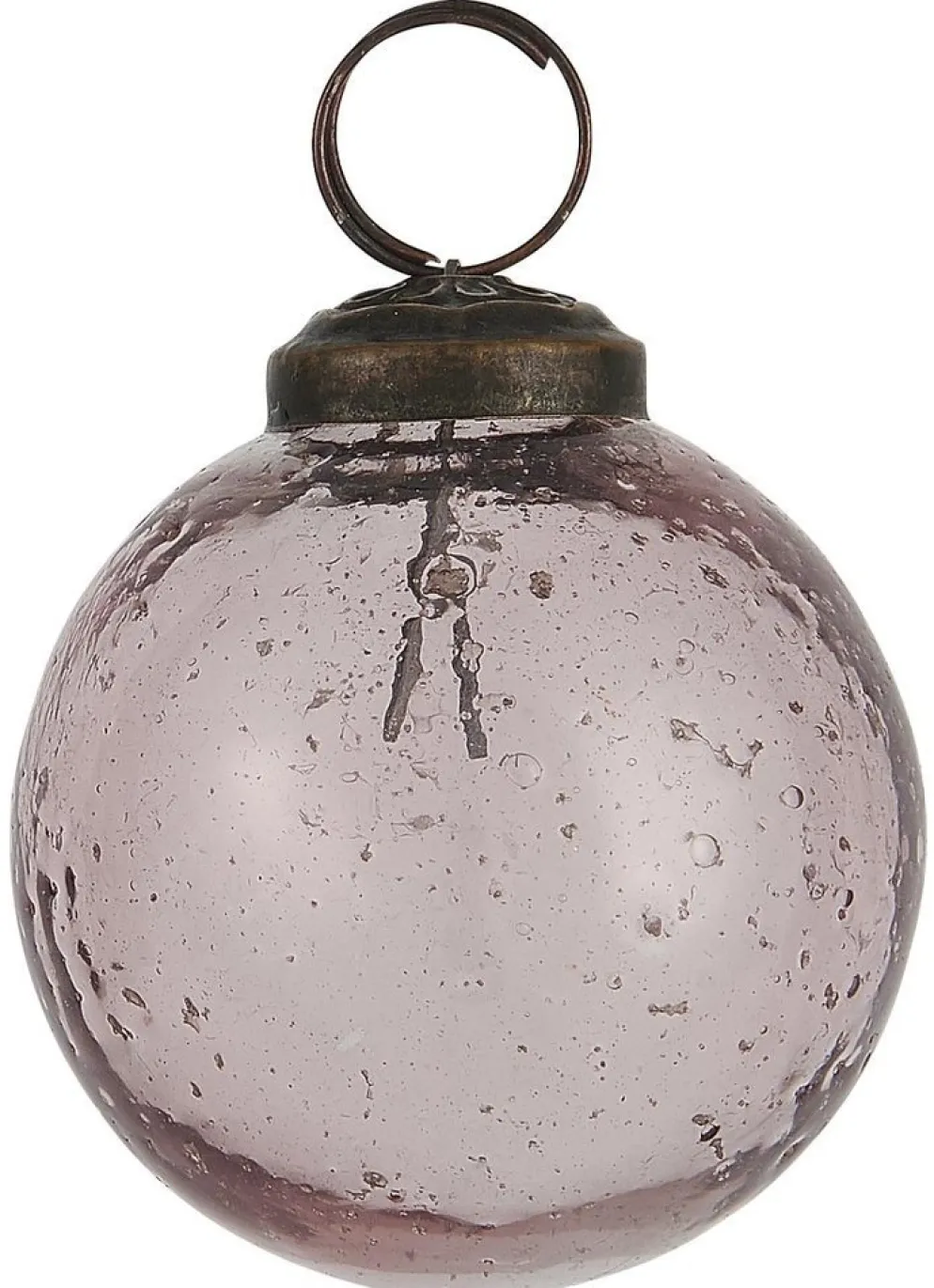 IB Laursen Weihnachtskugel Glas pebbled
