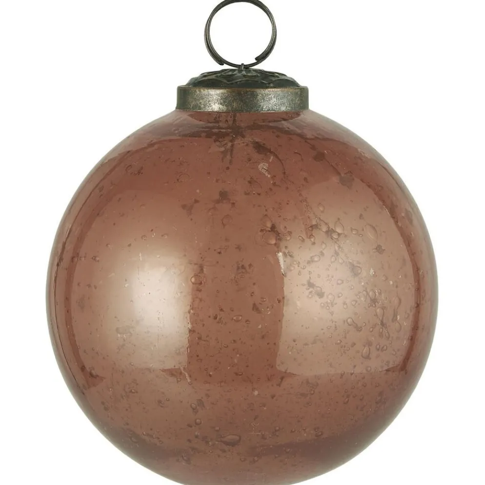 IB Laursen Weihnachtskugel Glas pebbled