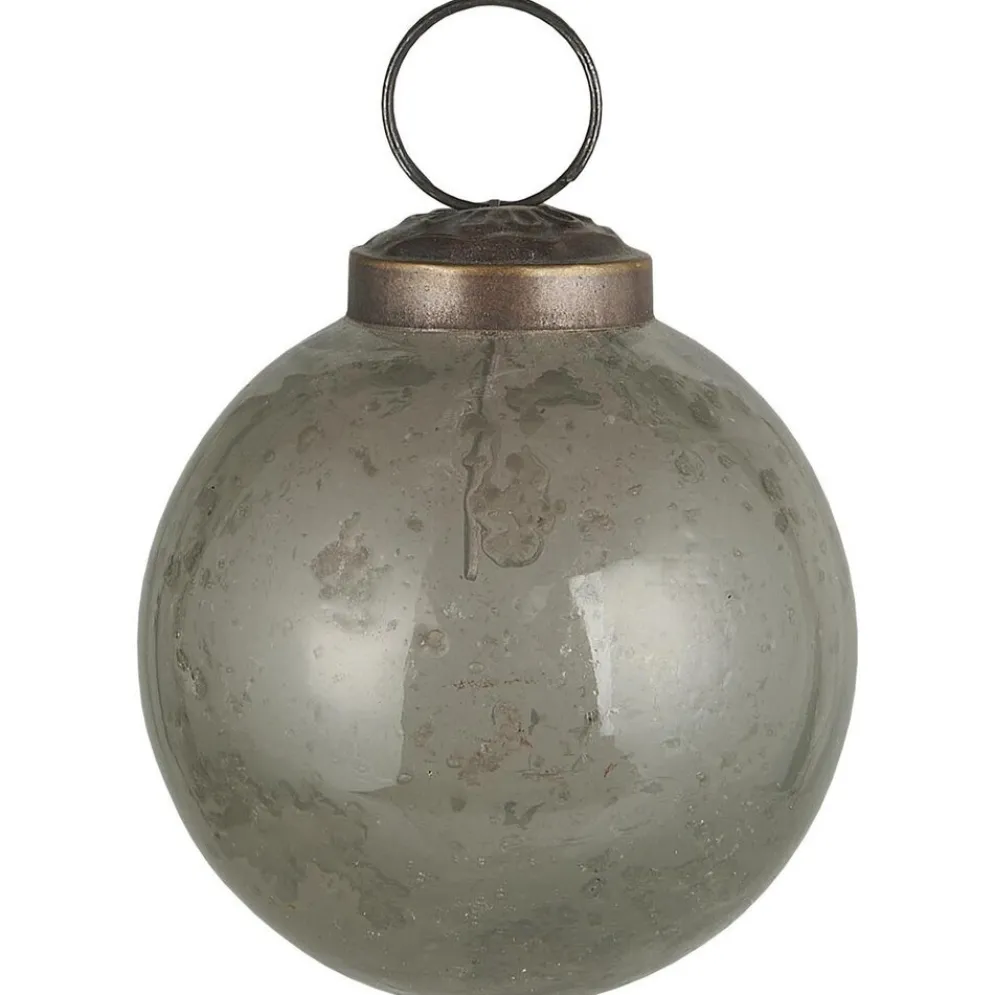 IB Laursen Weihnachtskugel Glas pebbled