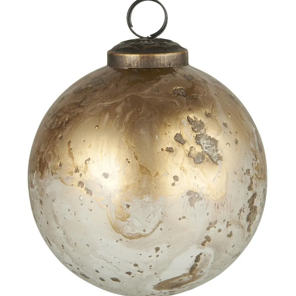 IB Laursen Weihnachtskugel Glas pebbled