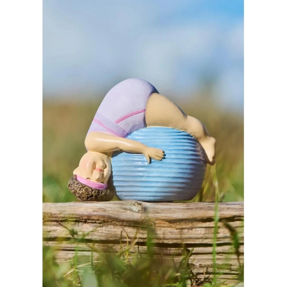 IB Laursen Yoga-Dame - Humorvolle Dekofigur aus Polyresin