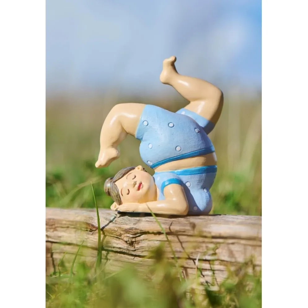 IB Laursen Yoga-Dame - Humorvolle Dekofigur aus Polyresin
