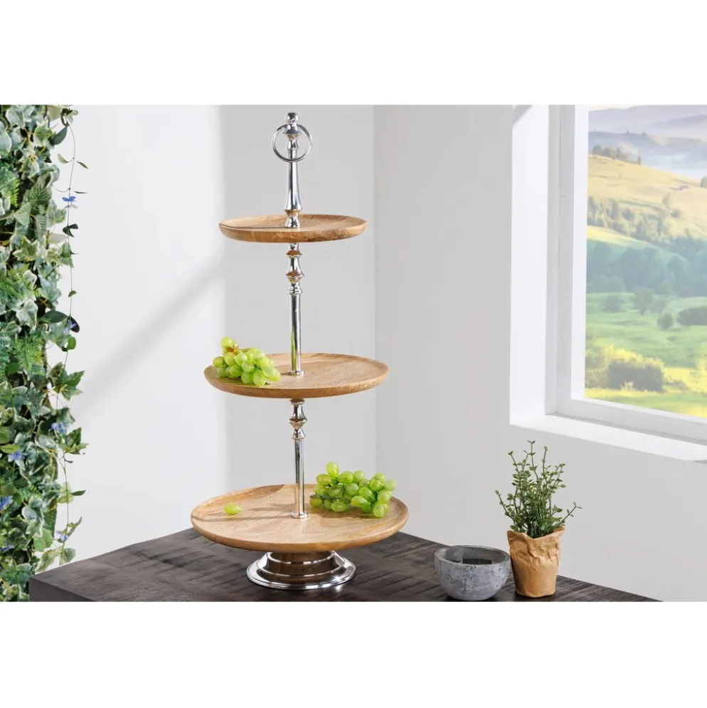 Invicta Interior Deko Etagere Pure Nature Mangoholz