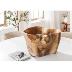 Invicta Interior Dekoschale aus Teakholz Flowers