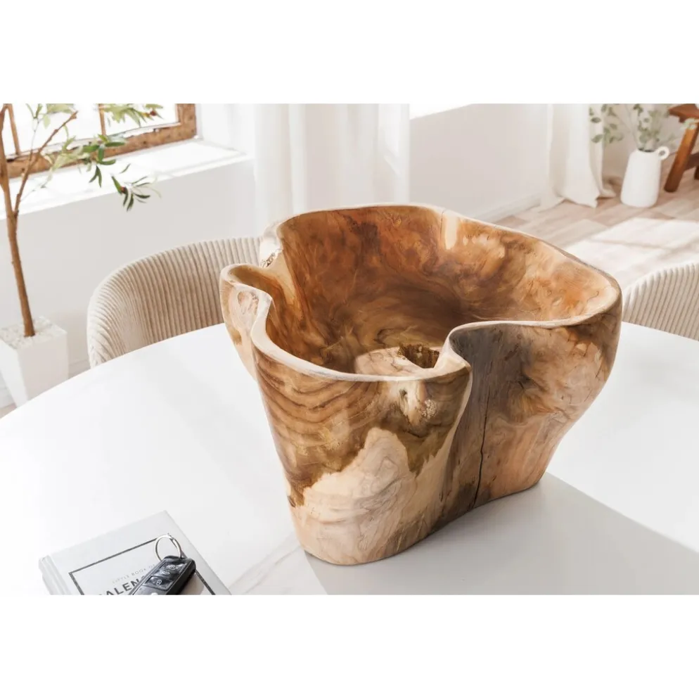 Invicta Interior Dekoschale aus Teakholz Flowers