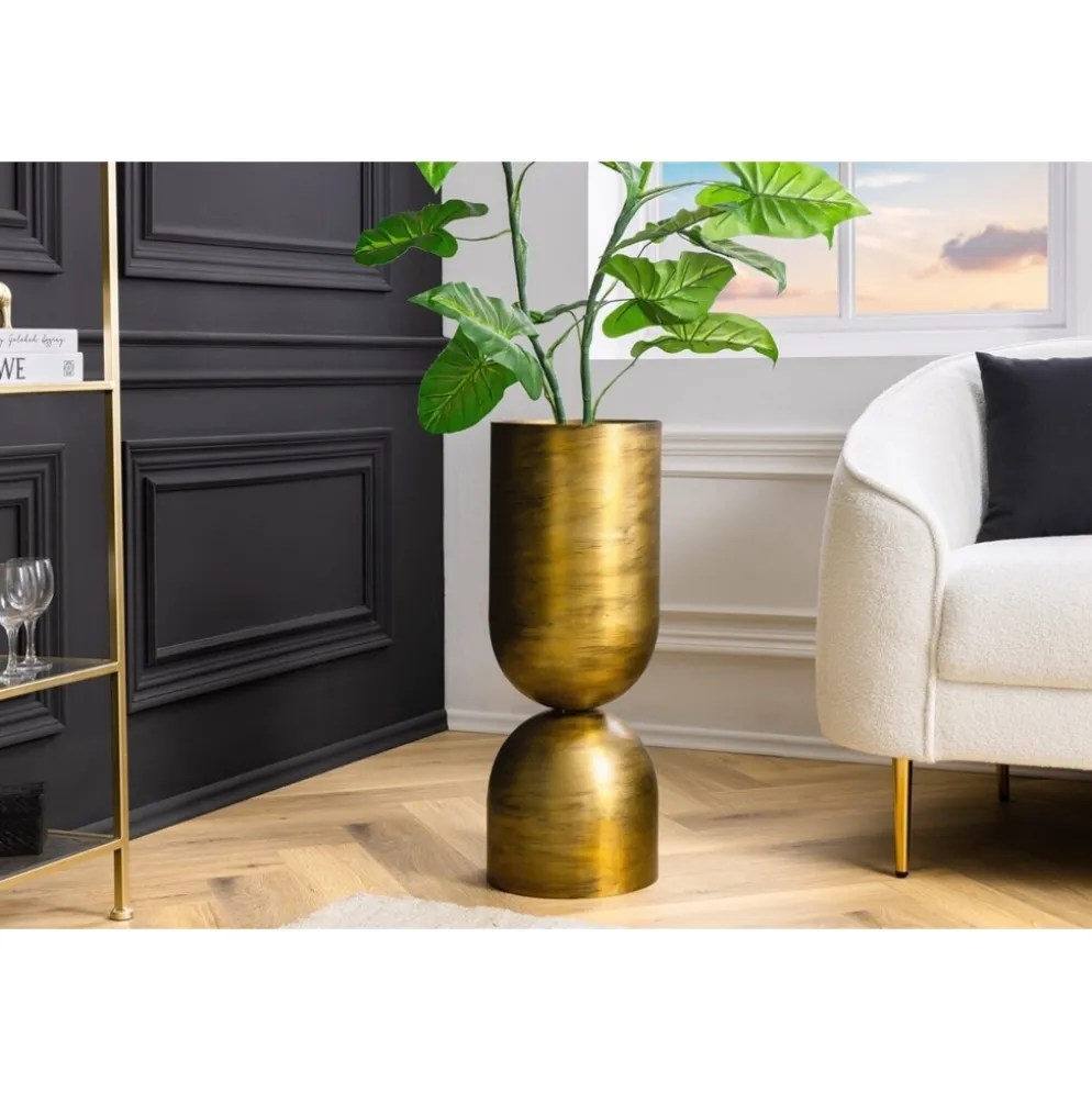 Invicta Interior Invicta SANDGLASS Bodenvase XL Eisen Schwarz