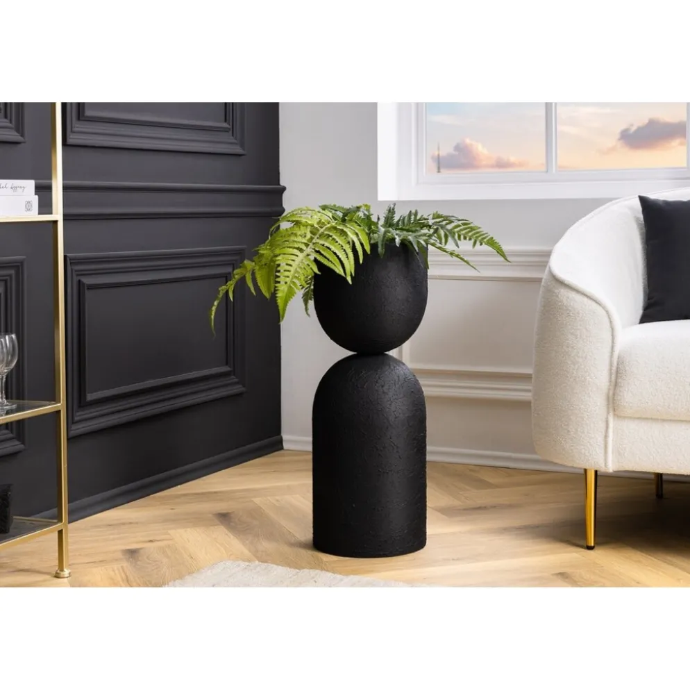 Invicta Interior Invicta SANDGLASS Bodenvase XL Eisen Schwarz
