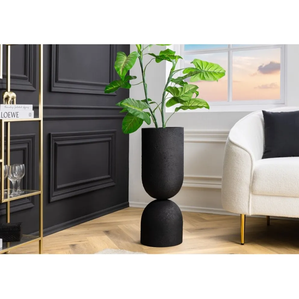 Invicta Interior Invicta SANDGLASS Bodenvase XL Eisen Schwarz