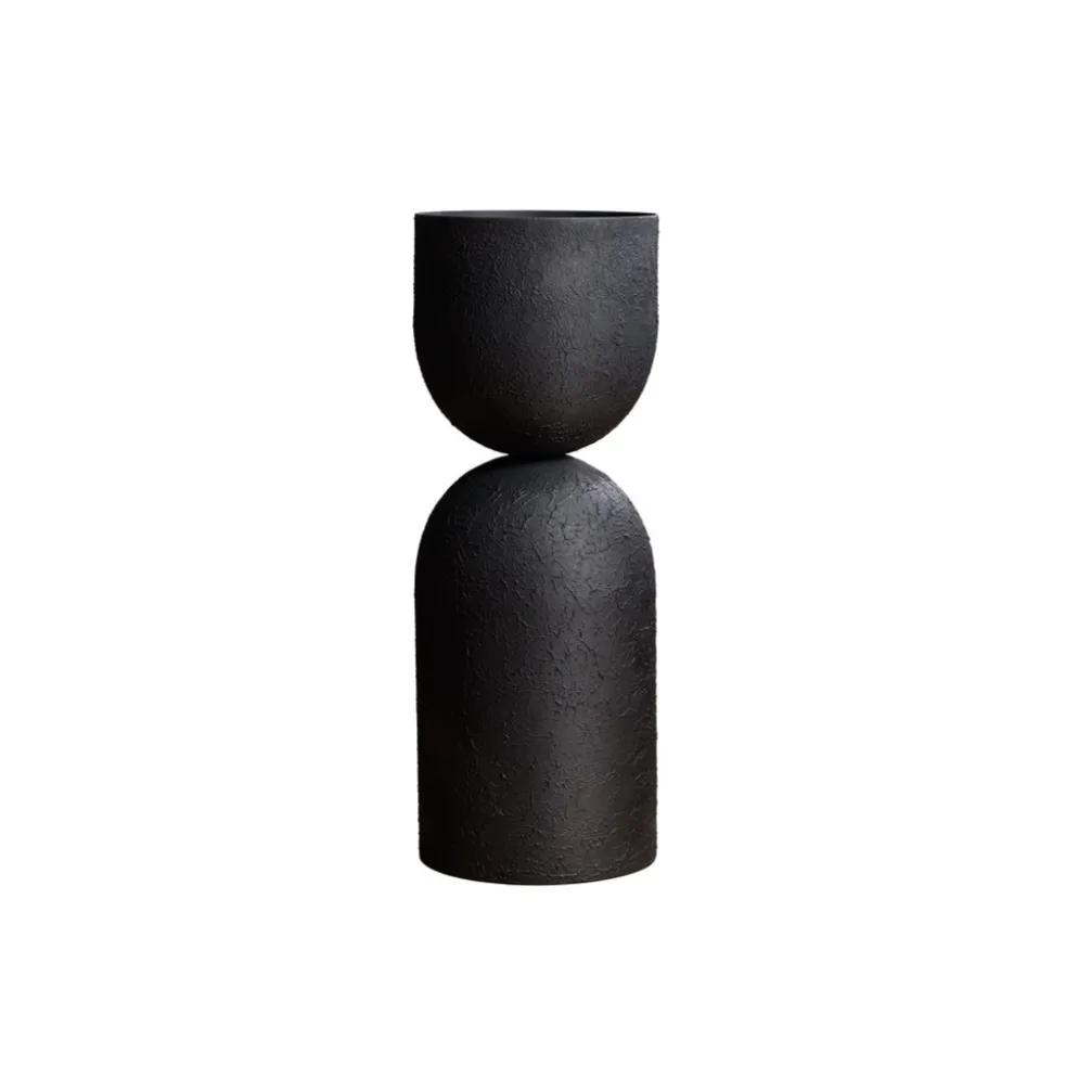 Invicta Interior Invicta SANDGLASS Bodenvase XL Eisen Schwarz