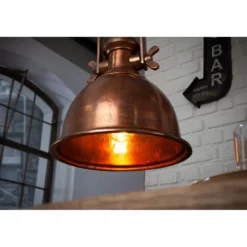 Invicta Interior Pendelleuchte Industrial Kupfer meliert