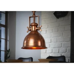 Invicta Interior Pendelleuchte Industrial Kupfer meliert
