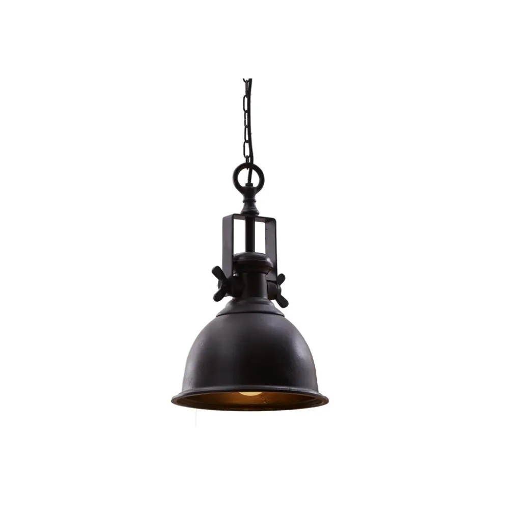 Invicta Interior Pendelleuchte Industrial Metall schwarz Industriestil
