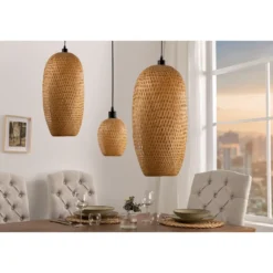 Invicta Interior Pendelleuchte Organic Living 5 Bambus