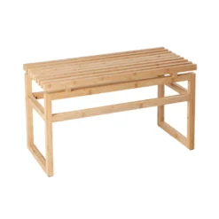 Invicta Interior Sitzbank LAGOON Bad SPA 75cm Natur Bambus