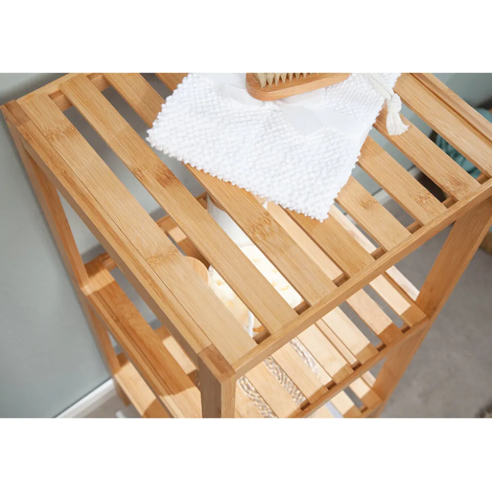 Invicta Interior Standregal LAGOON Bad SPA 80cm Bambus Natur