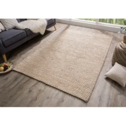 Invicta Interior Teppich Wolle 240x160cm beige