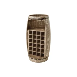 Invicta Interior Weinregal halb BODEGA 100cm für 24 Flaschen Massivholz Tannenholz natur