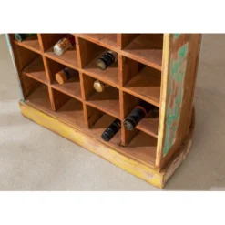 Invicta Interior Weinregal & Stiefelregal Borneo 190cm | Recyceltes Mangoholz