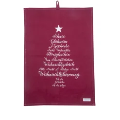Krasilnikoff Geschirrhandtuch Christmas Words