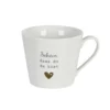Krasilnikoff Happy Cup Tasse mit Henkel, Schön dass du da bist