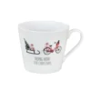 Krasilnikoff Happy Cup Tasse, Bike mit Schlitten