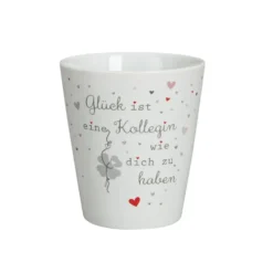 Krasilnikoff Happy Mug Becher, Glück ist eine Kollegin wie Dich zu haben