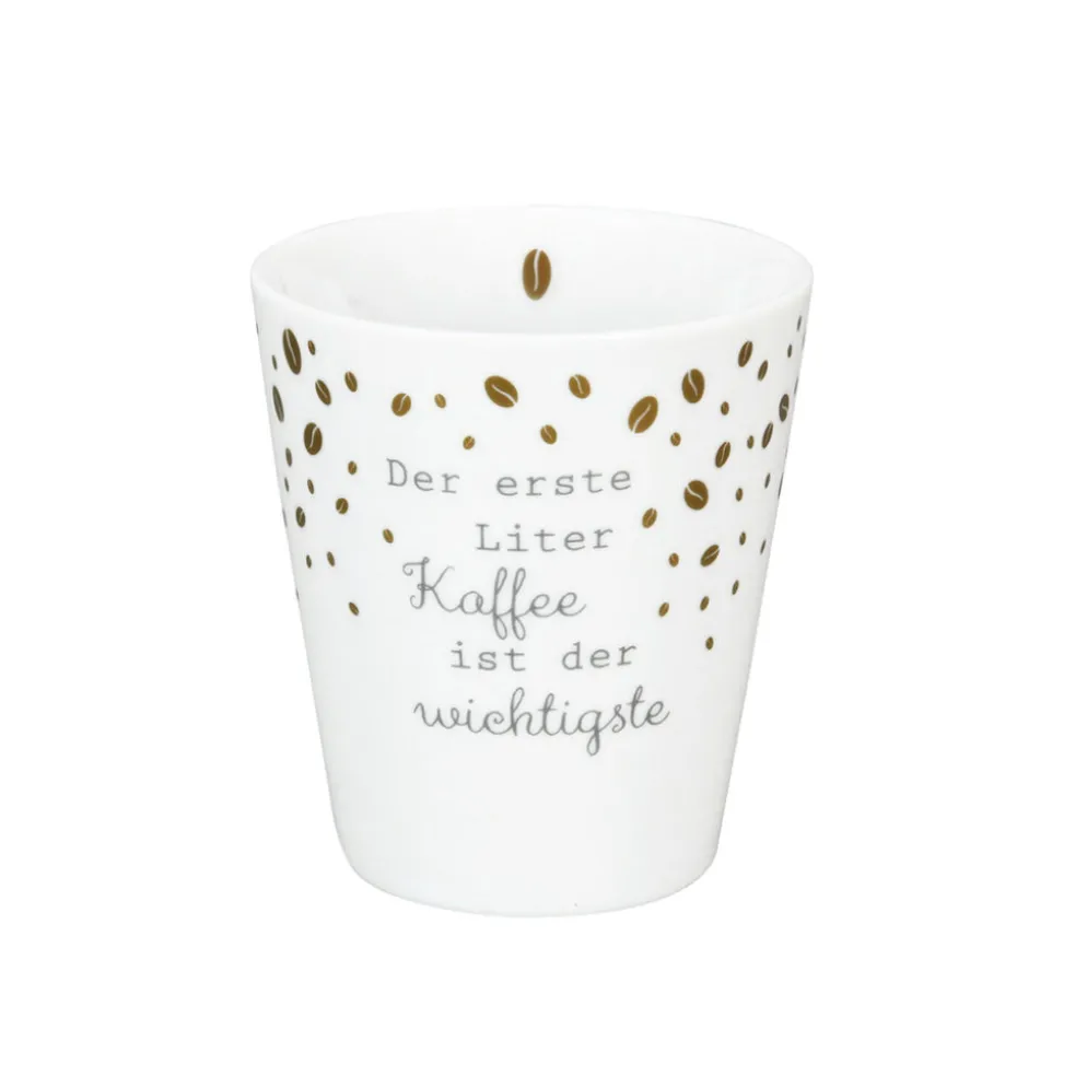 Krasilnikoff Happy Mug, Der erste Liter Kaffee