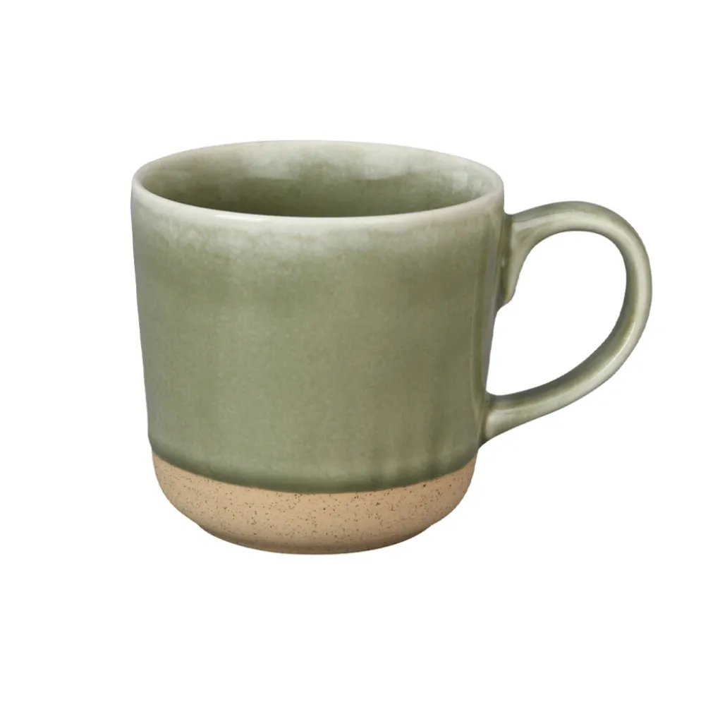 Krasilnikoff Keramik Tasse mit Henkel mit Glasur