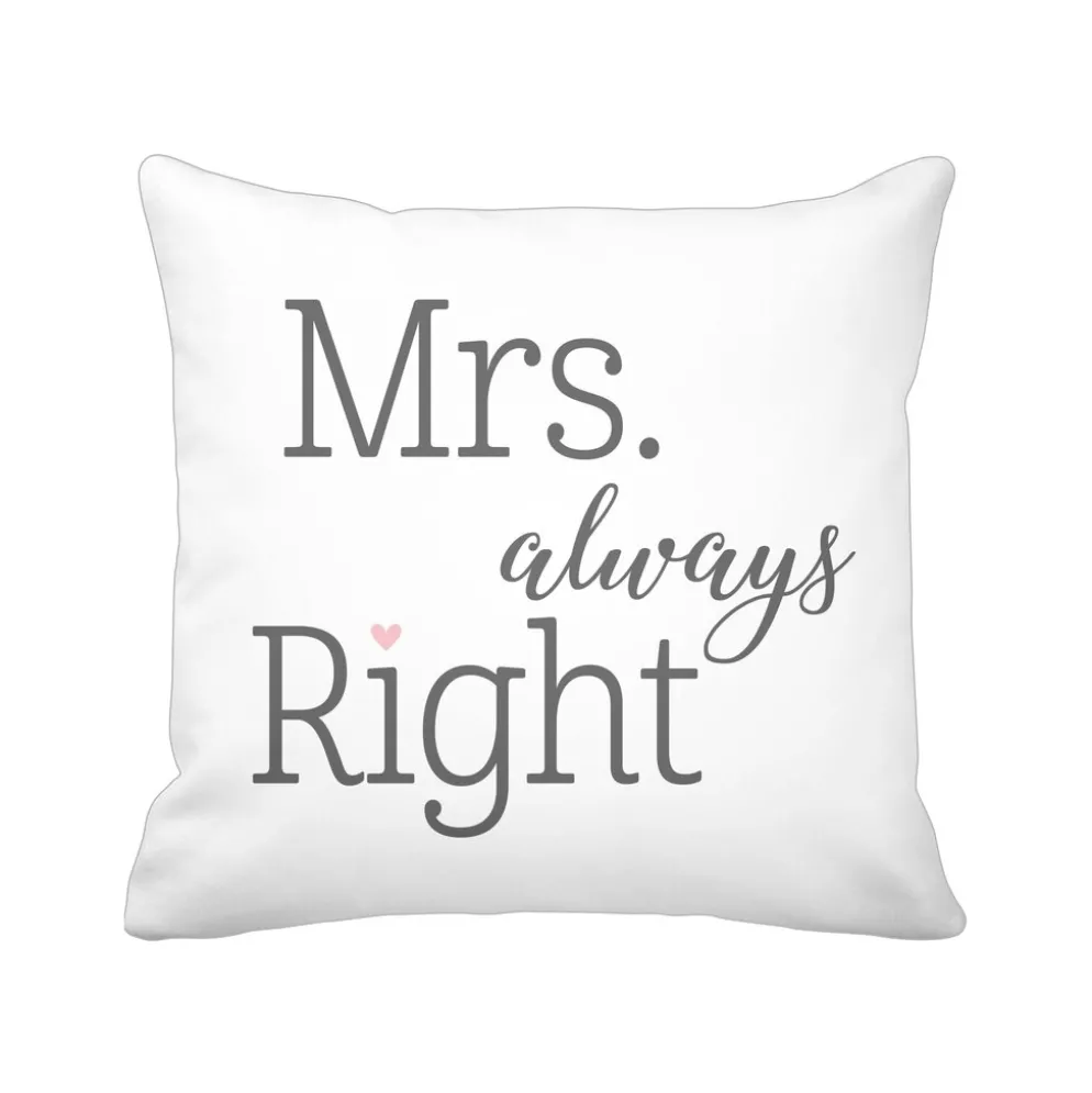 Krasilnikoff Kissenbezug Mrs. Always Right