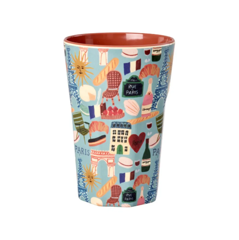 RICE Hoher Melamin Becher Paris Mon Amour