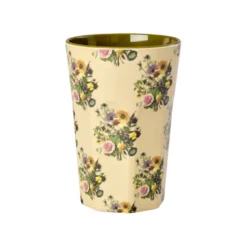 RICE Hoher Melamin Becher Retro Bouquet