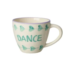 RICE Jumbo Keramiktasse - Handbemaltes DANCE Design