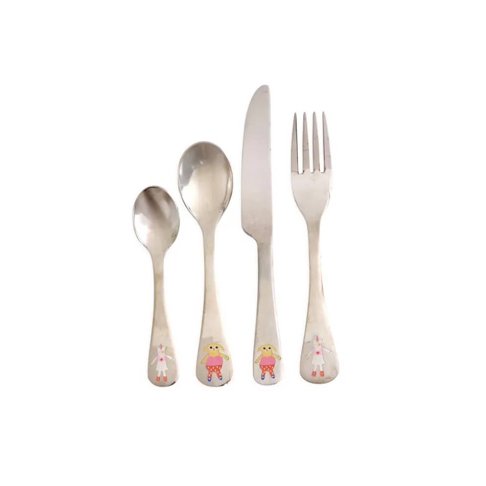 RICE Kinder Besteck-Set aus Edelstahl