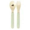 RICE Kinderbesteck Set aus Melamin ABC