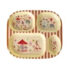 RICE Kinderteller mit 4er Einteilung Fun Fair