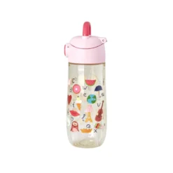 RICE Kinder Trinkflasche ABC-Print – Bunt, Robust & Skandinavisch für unterwegs