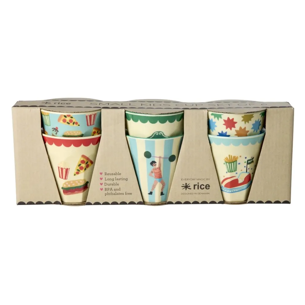RICE Kleine Kinder Becher Fun Fair - 6er Pack