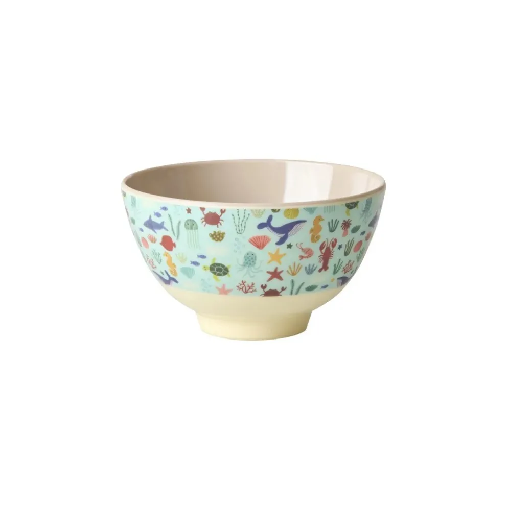 RICE Kleine Kinderschüssel Ocean Print