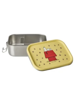 RICE Kleine Lunchbox Brotdose für Kinder mit Snoopy Print