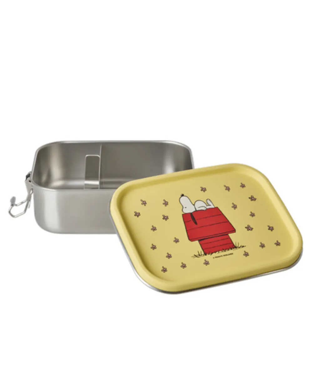 RICE Kleine Lunchbox Brotdose für Kinder mit Snoopy Print