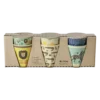 RICE Kleine Melamin Kinder Becher Jungle Animals 6er Pack
