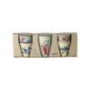 RICE Kleine Melamin Kinder Becher Ocean Print - 6er Pack