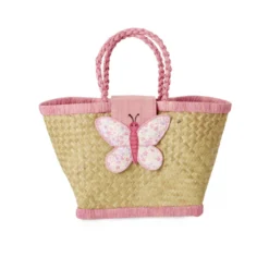 RICE Kleine Raffia Kindertasche