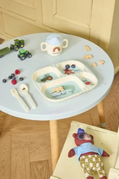 RICE Melamin Baby-Set ABC in Geschenkbox, 4-teilig