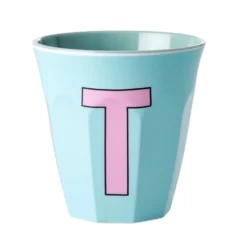 RICE Melamin Becher Buchstaben