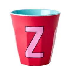 RICE Melamin Becher Buchstaben